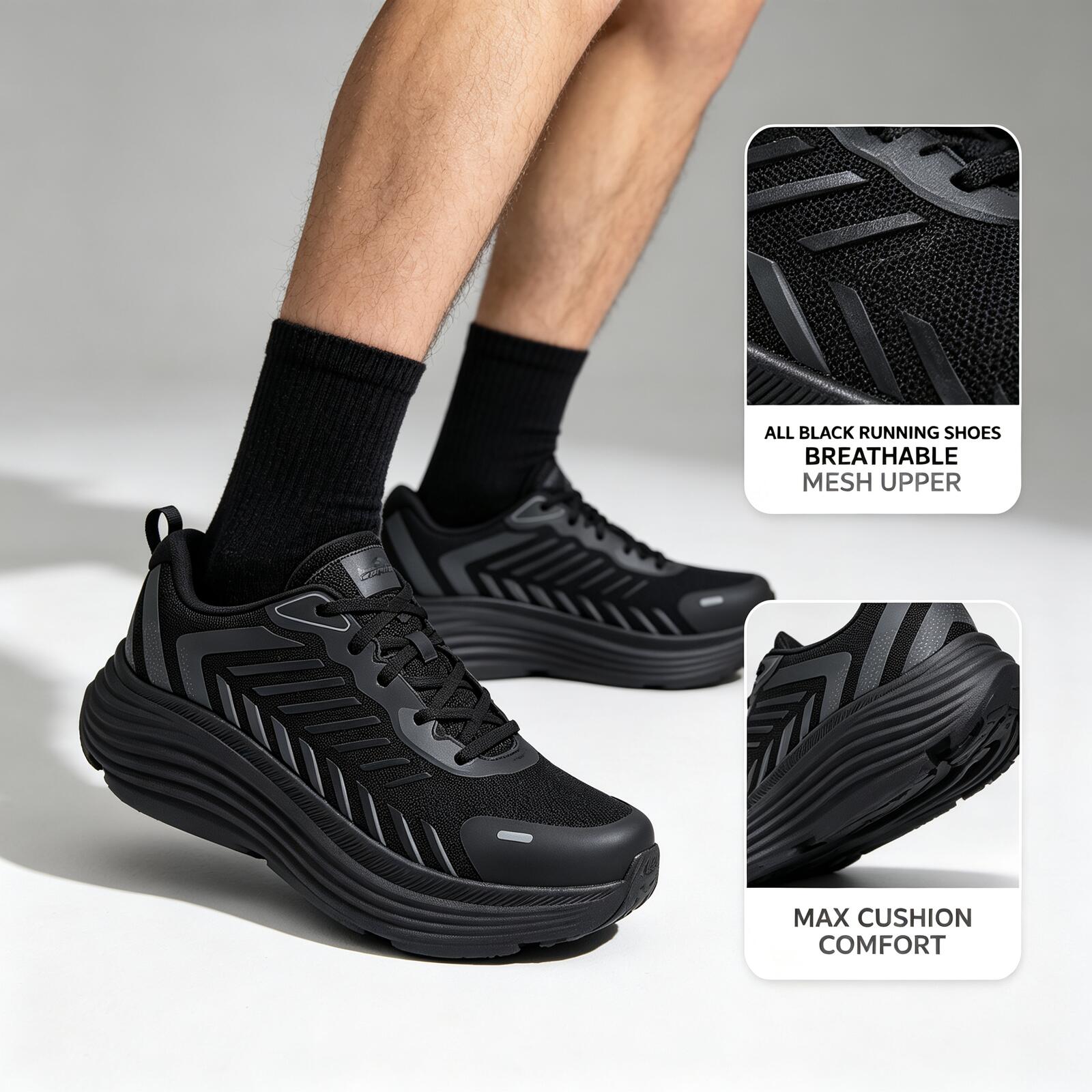 Men'S Shoes New Balance - Новые мужские кроссовки Skechers 220614‑BBK, полностью