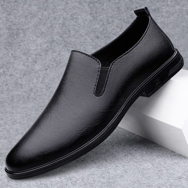 Men'S Shoes Black And White - Простые белые удобные лоферы на мягкой
