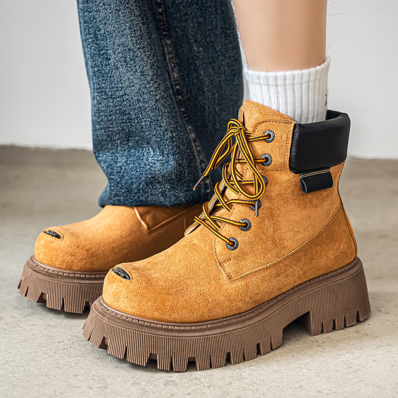Men'S Shoes Dq - Классические высокие ботинки из кожи для
