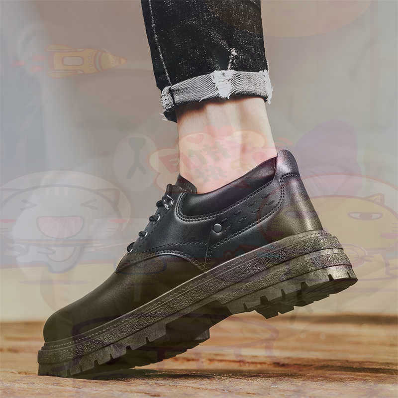 Men Shoes Eu To Us - Темные модные кроссовки из натуральной кожи,