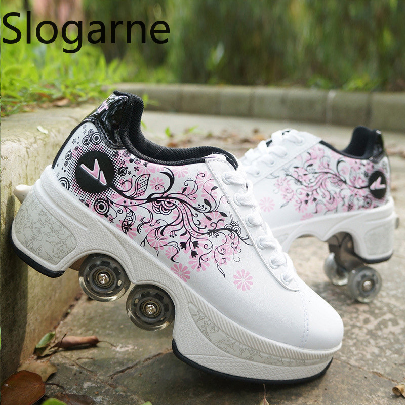 Men'S Shoes To Women'S - Женские 4-колесные деформирующие роликовые коньки, мужские
