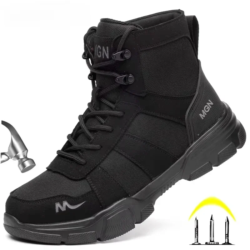 Men'S Shoes Dq - Рабочие ботинки, неразрушимая мужская защитная обувь,