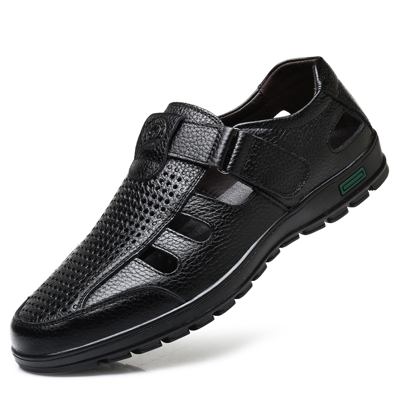 Men Shoes Eu To Us - Мужские сандалии из натуральной кожи, летние