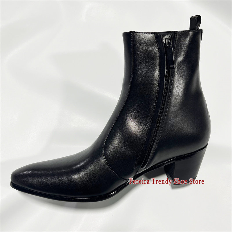 Men'S Shoes Black And White - Ботинки челси в британском стиле из