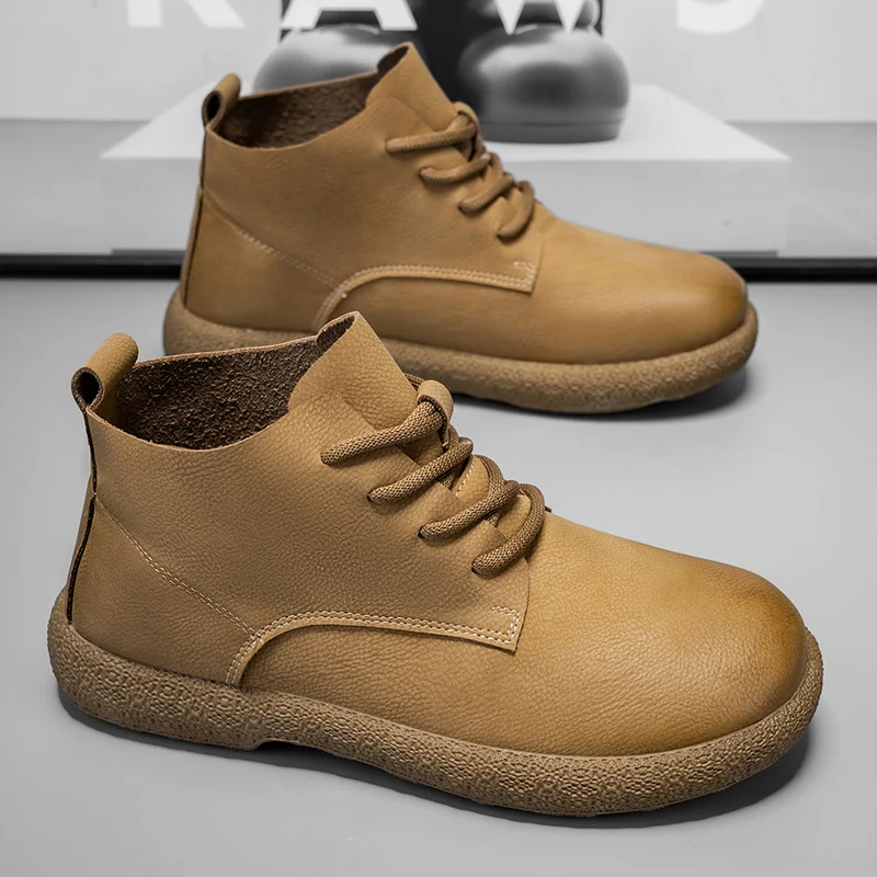 Мужские ботильоны Коричневые к – обзор и цена Men'S Shoes Dq