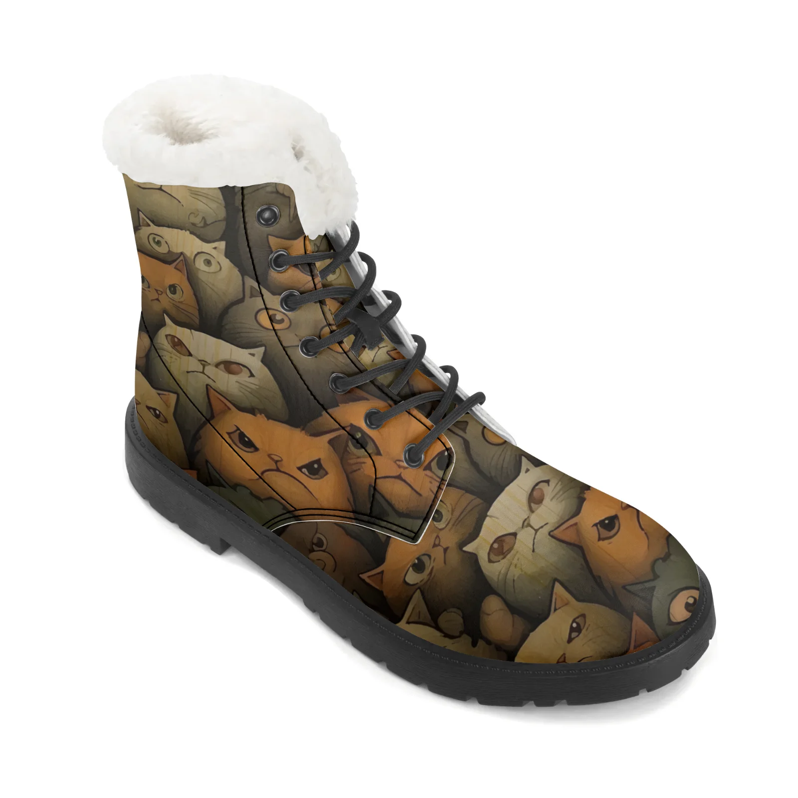 Плюшевые зимние ботинки с прин – обзор и цена Men Shoes Eu To Us