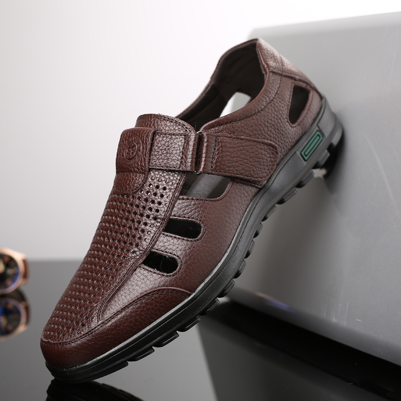 Мужские сандалии из натурально – обзор и цена Men Shoes Eu To Us
