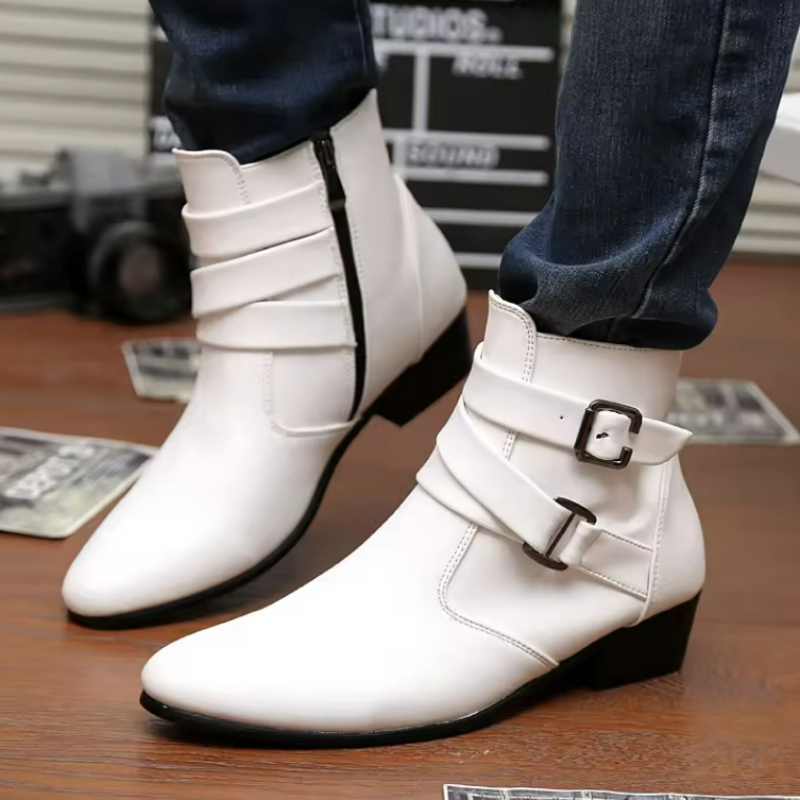 Роскошные мужские ботинки Кожа – обзор и цена Men'S Shoes Black And White